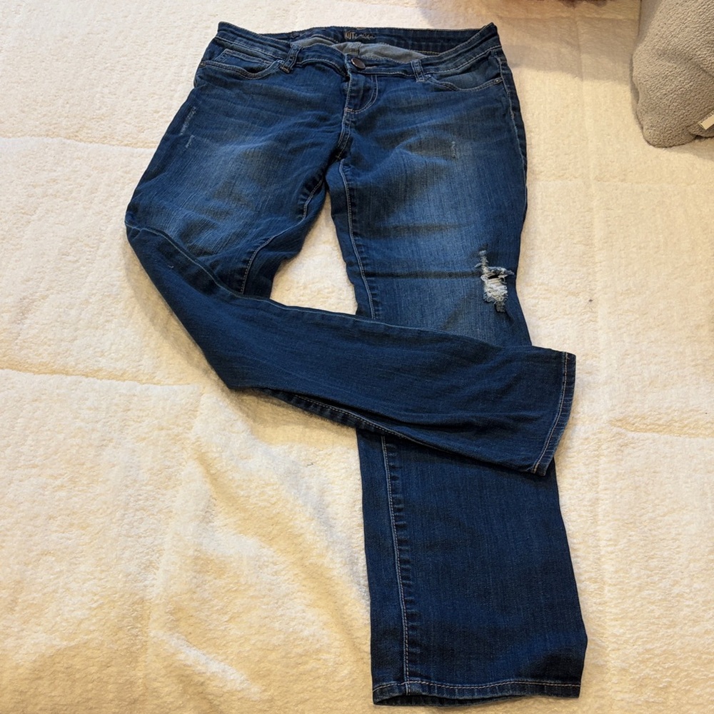 Kut from the Kloth Blue Distressed Women Jeans